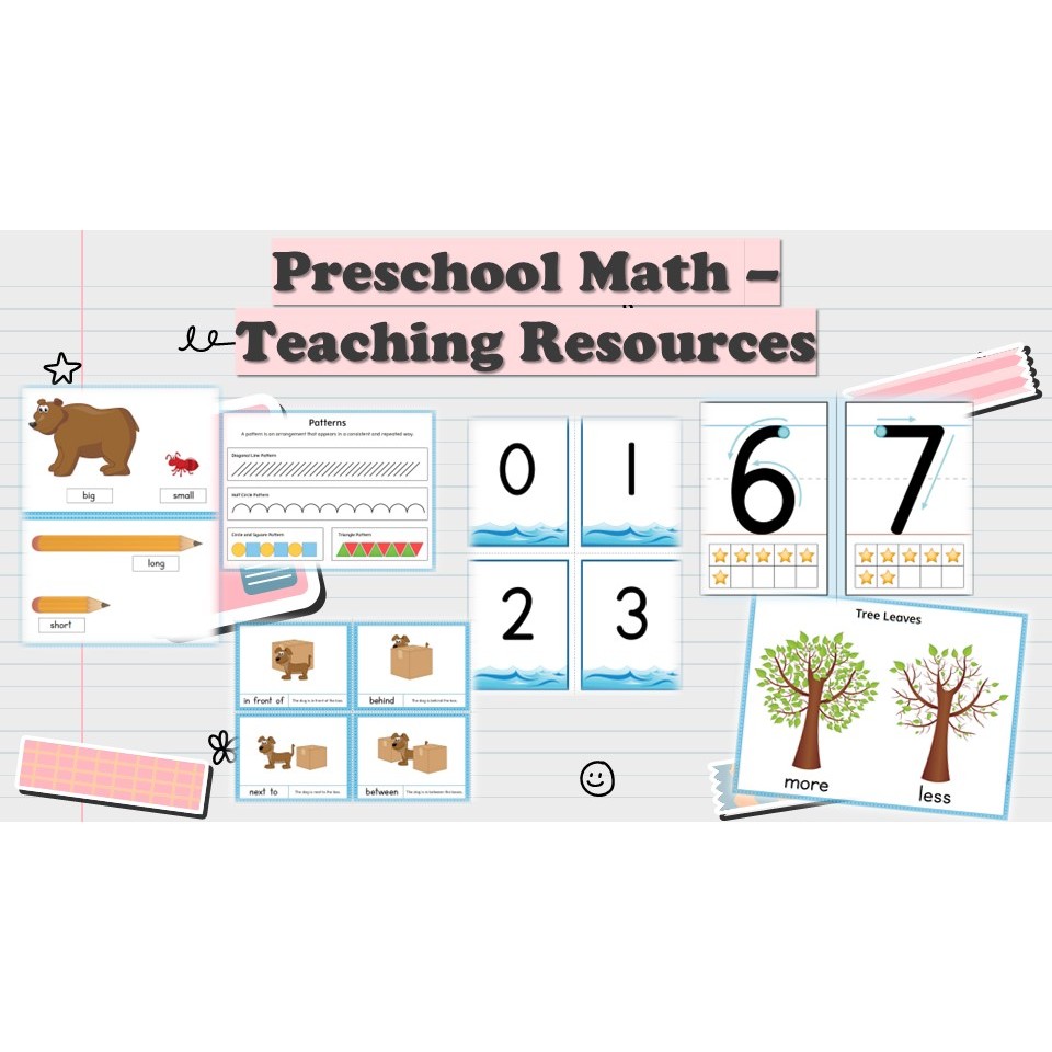 [PRE196] 56 pages Preschool Math Teaching Resources Worksheet for Pre ...