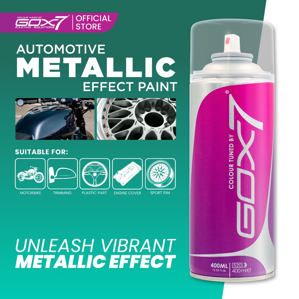 Gox7 Metallic Effect Paint Series AM75** 400ml Aerosol Spray Paint