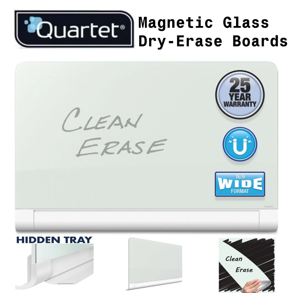 Quartet® Horizon Glass DryErase Boards Whiteboard Kaca