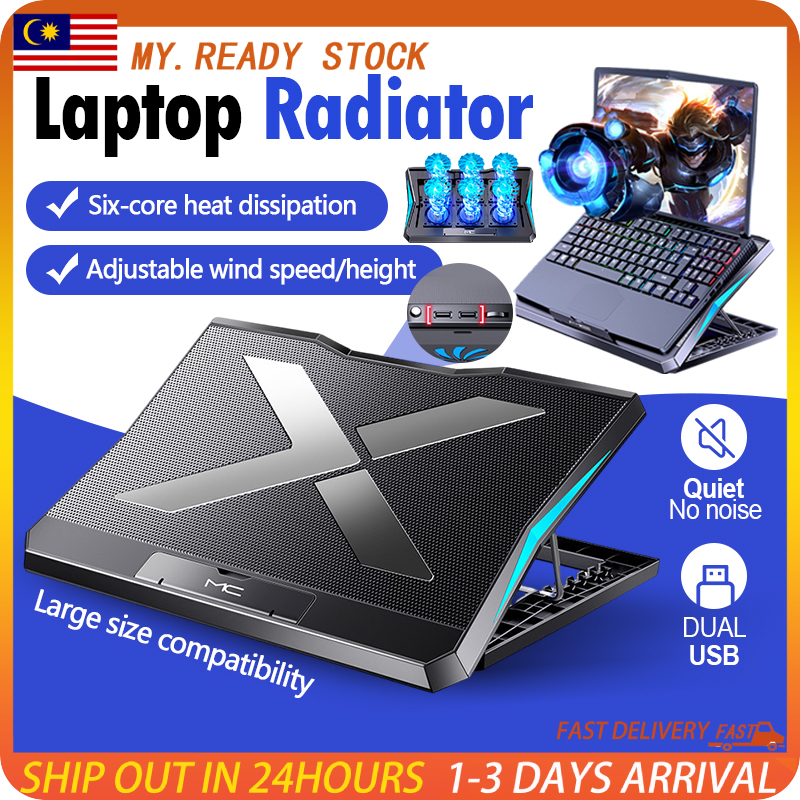 6 Fan Laptop Cooler Fan Gaming Laptop Stand Cooling Pad Laptop Stand