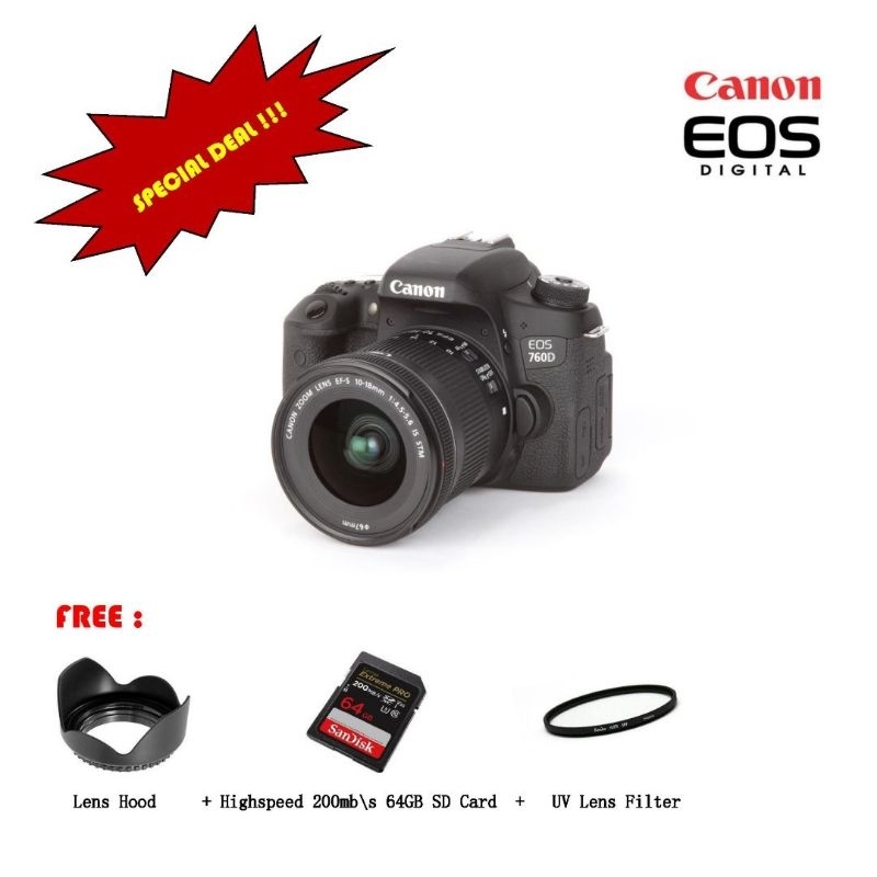 CANON EOS 760D dslr camera Shopee Malaysia