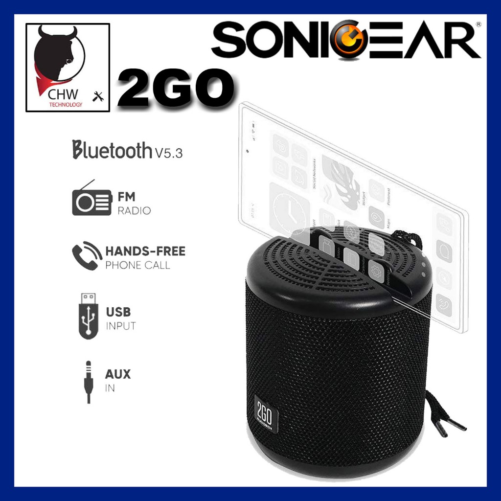SONICGEAR AUDIOBOX 2GODOCK100 2GODOCK100 TWS PORTABLE DOCKING SPEAKER