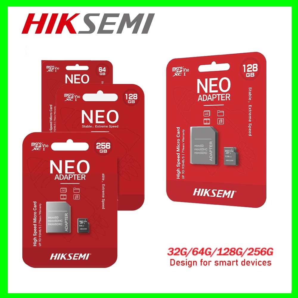 HIKSEMI microSDHC Memory Card with Adapter UHS Class 10 A1 V10 32GB