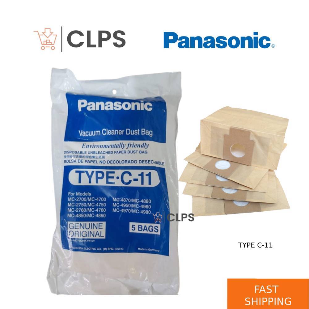 5Bags C11 Original Type C11 Panasonic Vacuum Cleaner Dust Bag OEM For