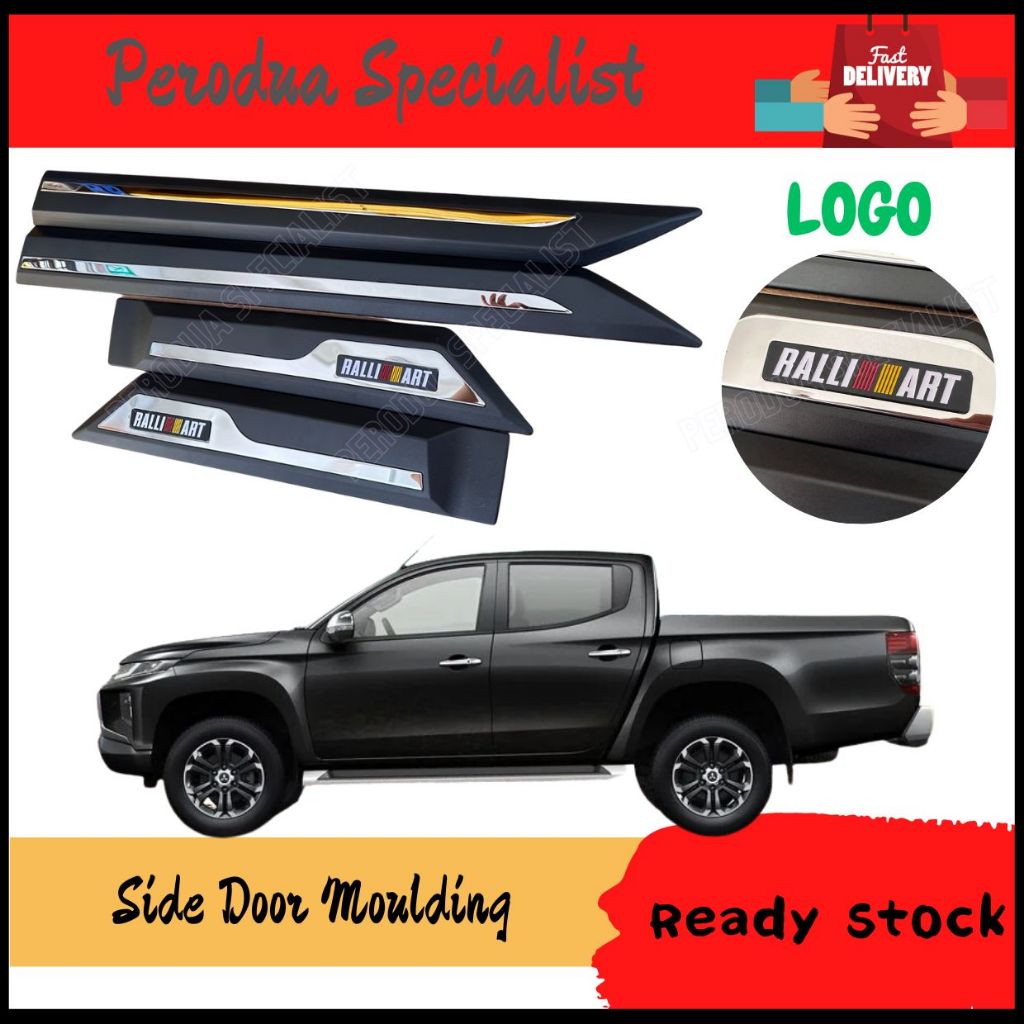 MITSUBISHI TRITON 20192023 Side Door Moulding Door Cladding Moulding