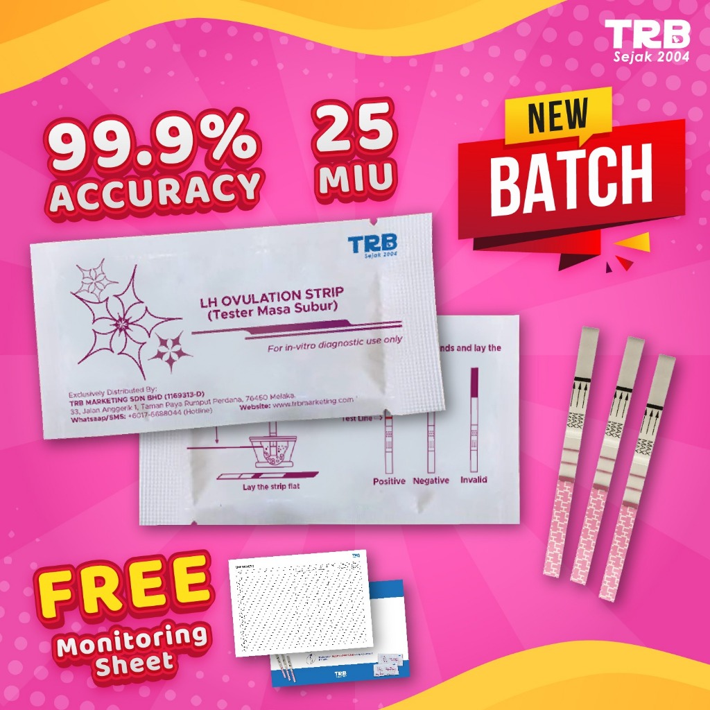 [READY STOCK NEW BATCH] Ovulation Test Strip OPK LH Ovulasi / UPT TEST