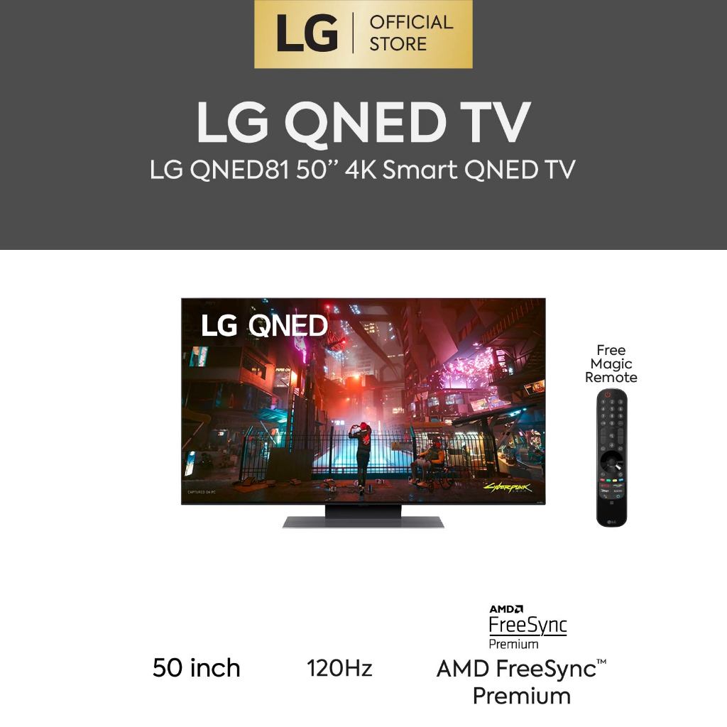 LG QNED81 4K HDR Smart TV 2023