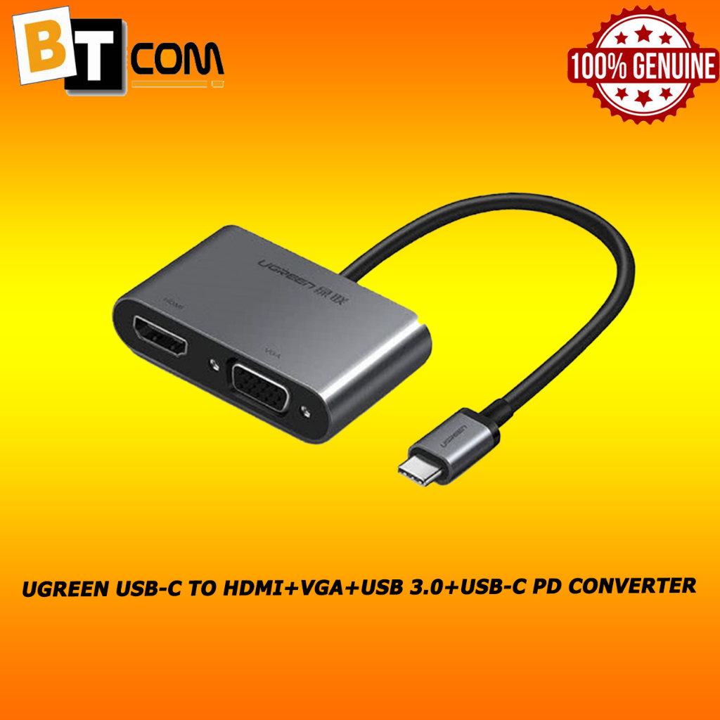 UGREEN USBC TO HDMI+VGA+USB 3.0+USBC PD CONVERTER UGCM16250505