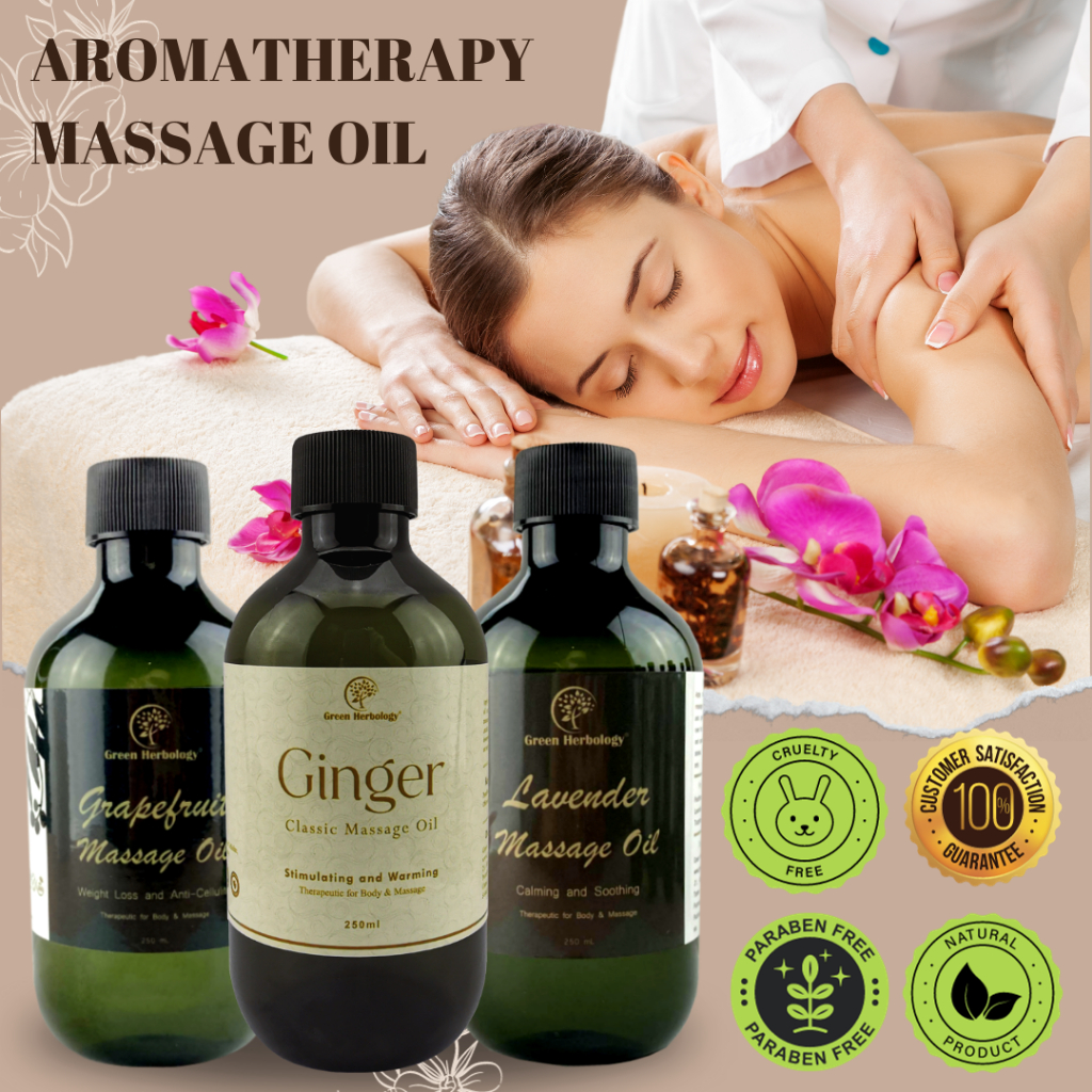 Natural Aromatherapy Massage Oil Bath Oil Body Oil Spa Salon Minyak Urut Aromaterapi 2093