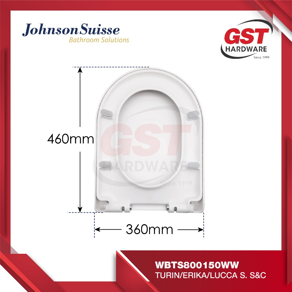 🔥 Johnson Suisse Seat Cover Toilet Bowl Cover Seat Jamban Duduk Toilet