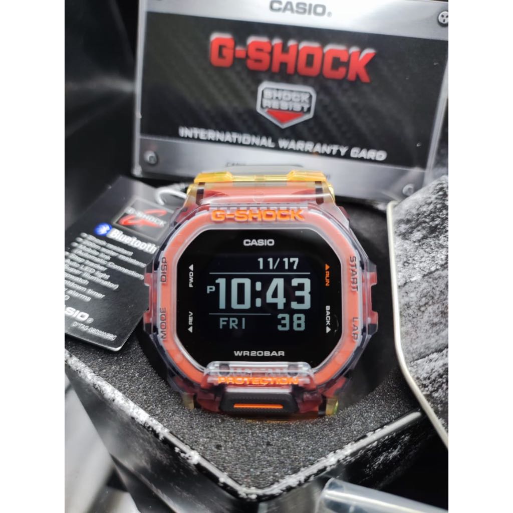 100% Original G-SHOCK GBD-200SM-1A5DR G-Squad Sports Watch (BRAND