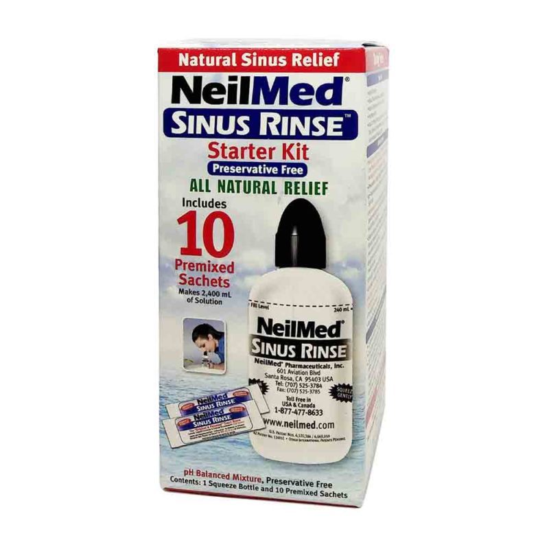 NEILMED SINUS RINSE STARTER KIT (10 PREMIXED SACHETS) (EXP: 02/2027 ...