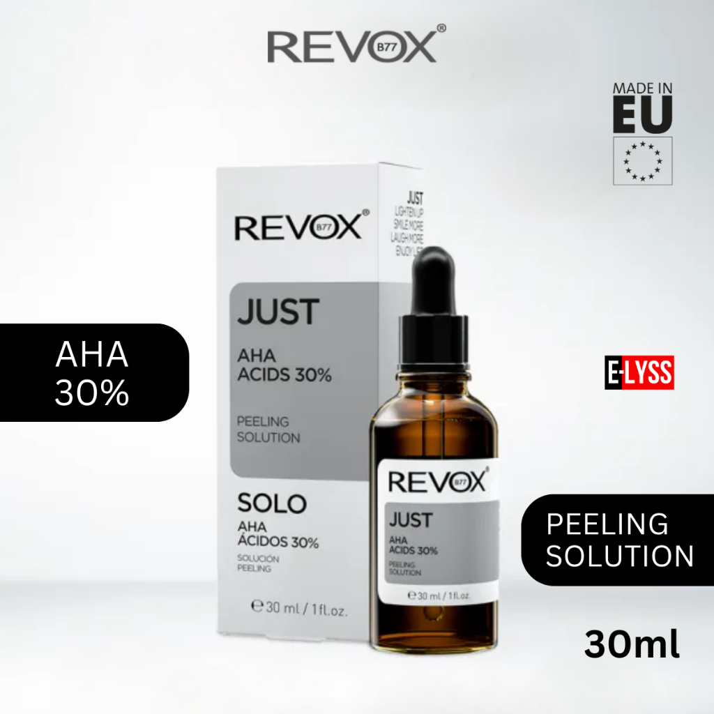 REVOX JUST AHA Acids 30 30ml, natural fruit acids for exfoliation