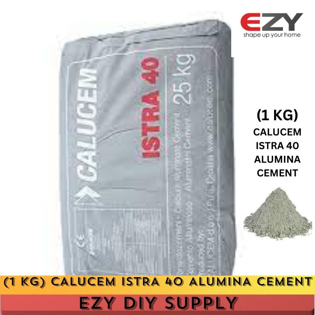 (1KG) CALUCEM ISTRA 40 ALUMINA CEMENT SIMEN TAHAN PANAS, FIRE CEMENT ...