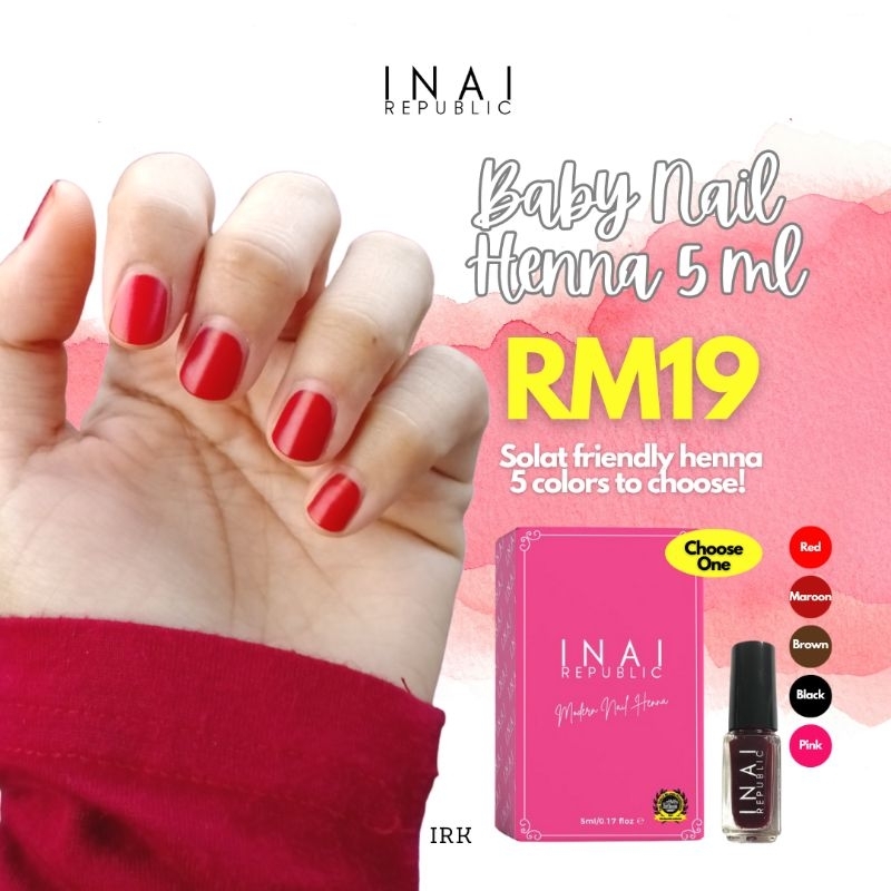 Inai Republic Inai Kuku (5 ml/10ml) Inai Kuku Viral Inai Kuku Peel Off ...