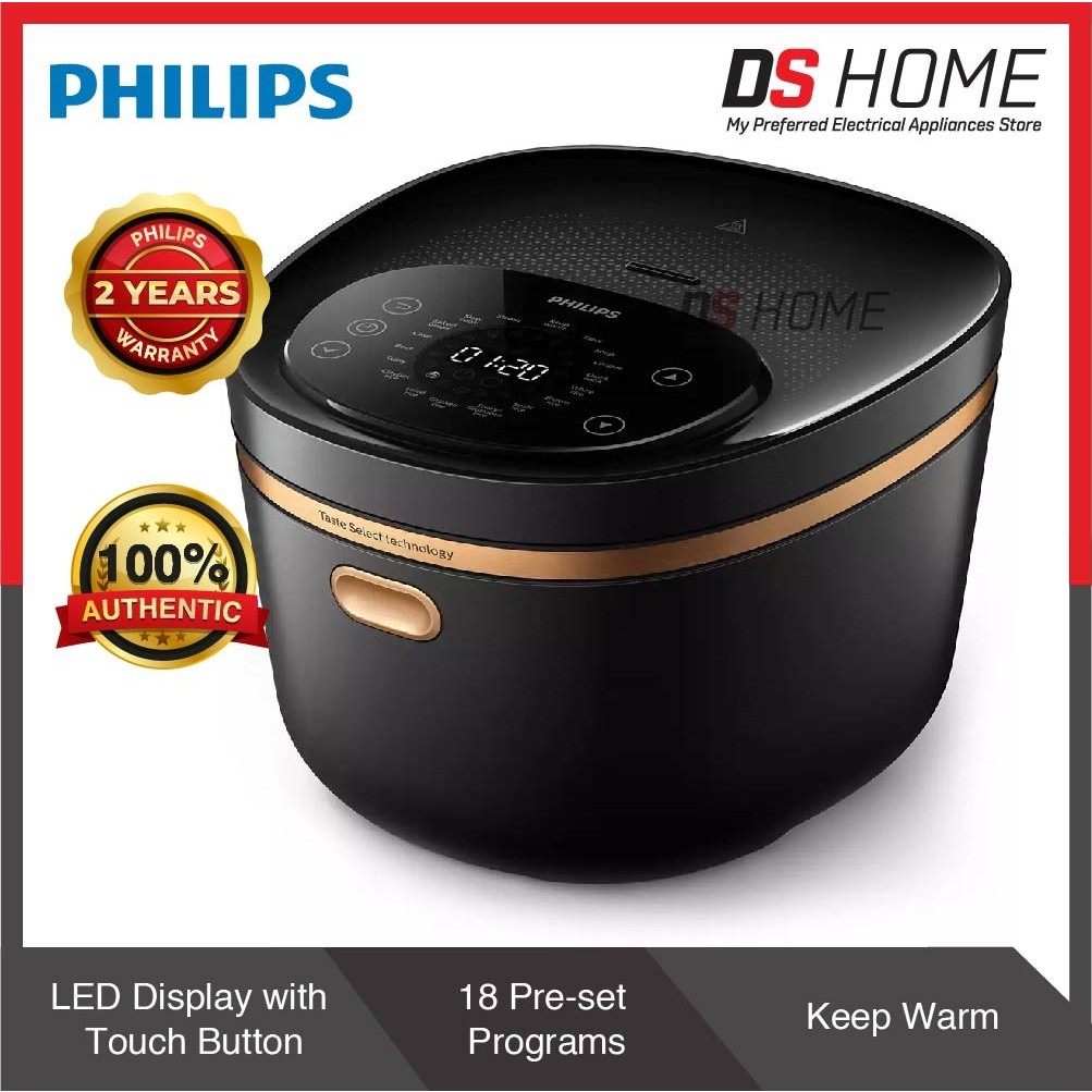 🔥HOT DEALS🔥 PHILIPS HD4539/62 RICE COOKER IH HEATING 1.5L 1250W BLACK