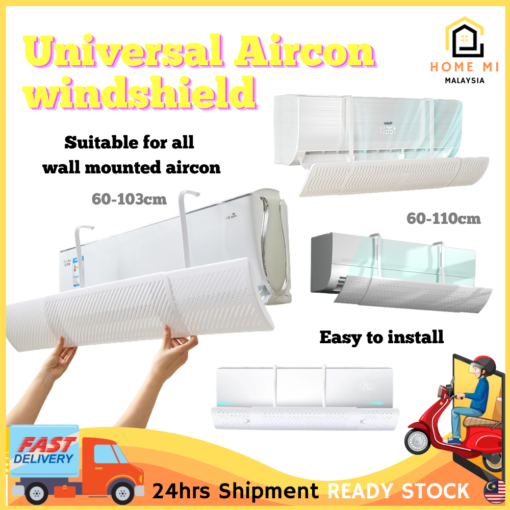 Adjustable Air Conditioner Windshield Air Baffle Block Aircon Deflector ...