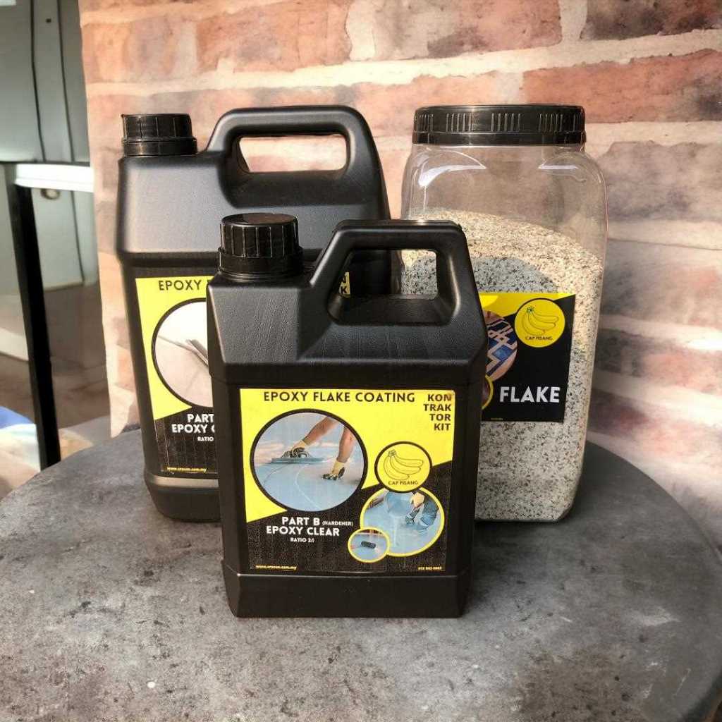 Epoxy Flake Coating DIY EPOXY TANDAS LANTAI EPOXY | Shopee Malaysia