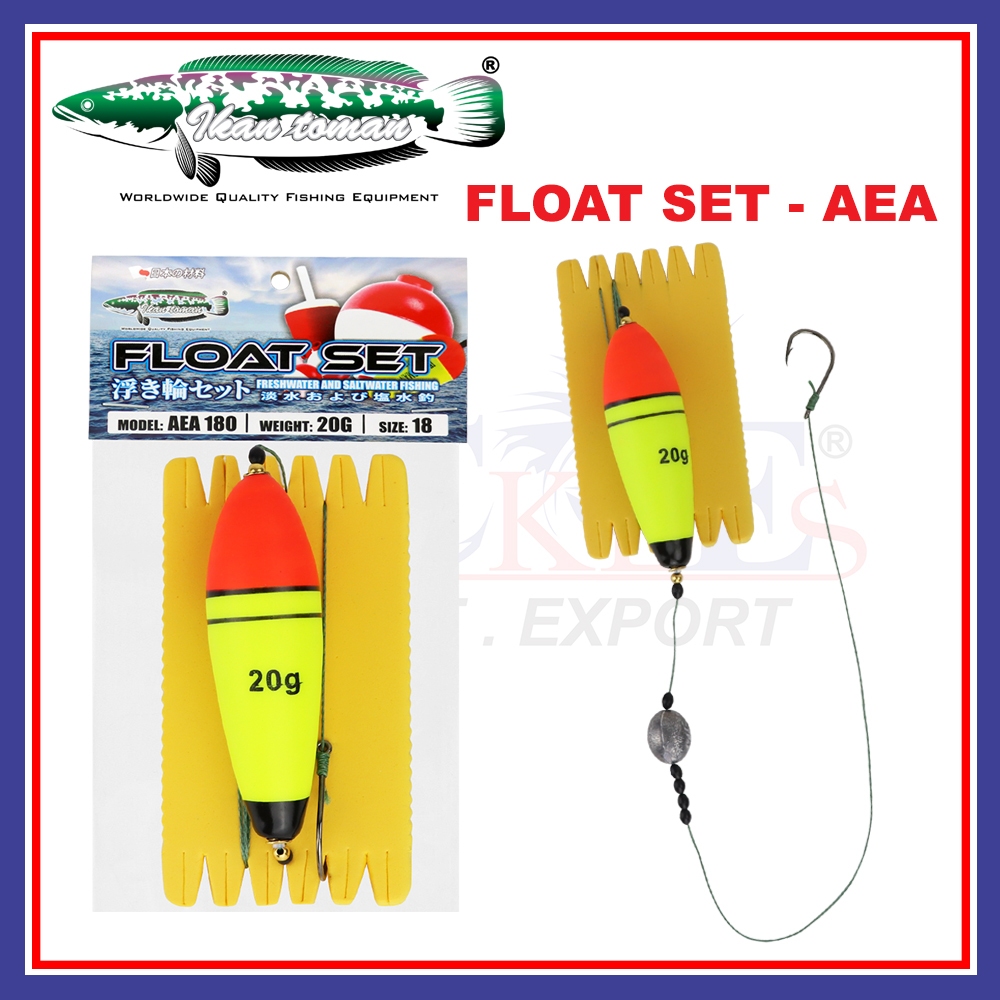 10g-20g) Ikan Toman Fishing Float Set AEA Pelampung Pancing with Hook ,  Lead and Line Combo Set