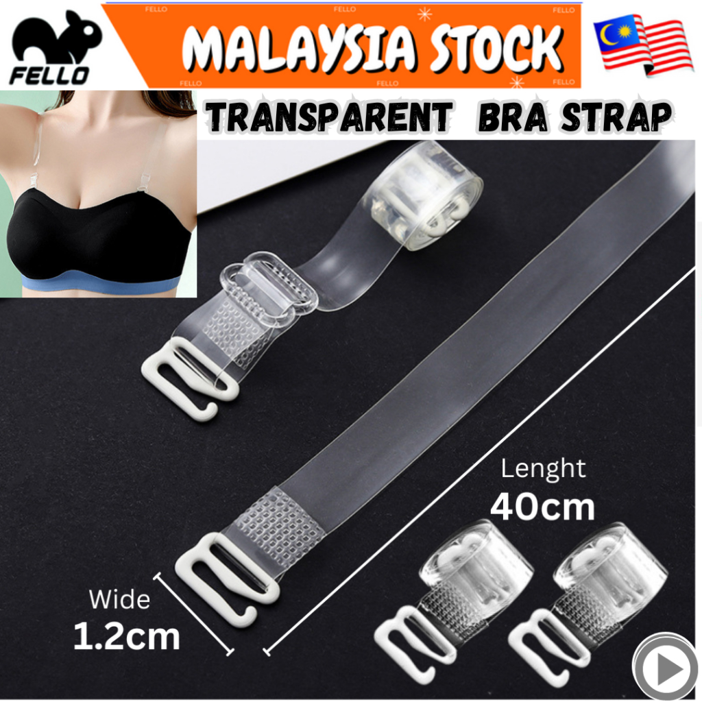 5 Pair Clear Bra Straps Invisible Transparent Shoulder Bra Strap Replacement  