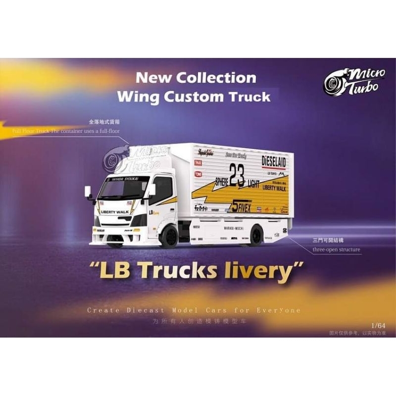 Micro Turbo LB Racing 1:64 Custom Truck | Shopee Malaysia