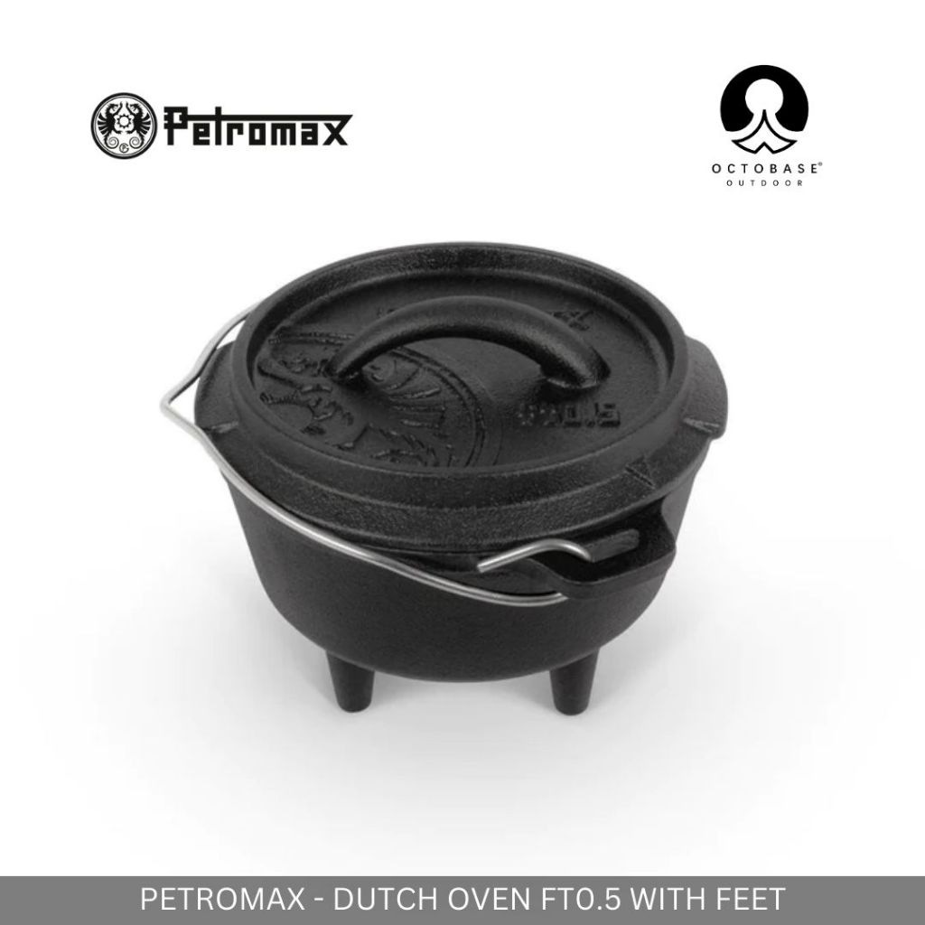 PETROMAX DUTCH OVEN FT 0.5 WITH LEGS FROM GERMANY CAST IRON OVEN POT