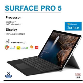 Microsoft Surface Pro 5 - 1796 i5-7300 8GB RAM 256GB SSD Windows