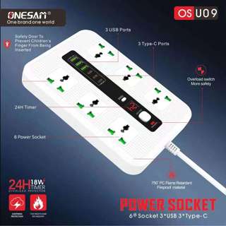 Onesam Os U Power Socket Charger Pd Usb Output Universal Socket Hour Timing