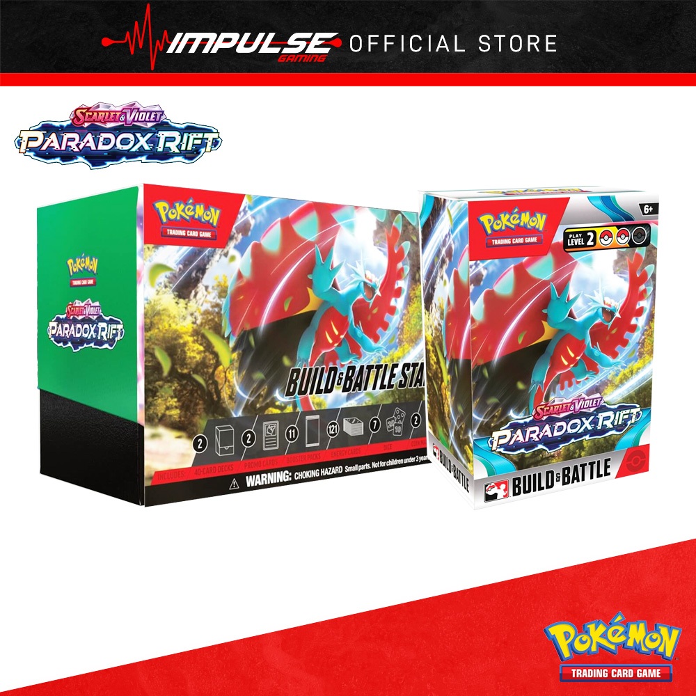 Pokemon TCG Scarlet & Violet SV04 Paradox Rift - Build & Battle Box ...