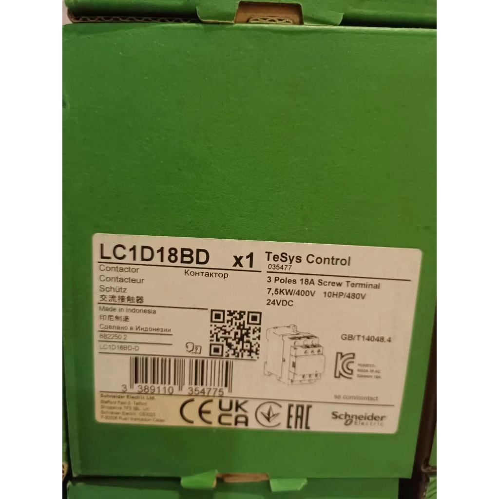 SCHNEIDER LC1D18BD 24VDC 3P CONTACTOR | Shopee Malaysia