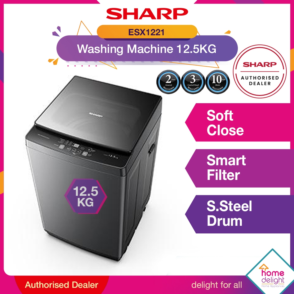 Sharp Washing Machine 12.5KG FullyAuto ESX1221 Shopee Malaysia