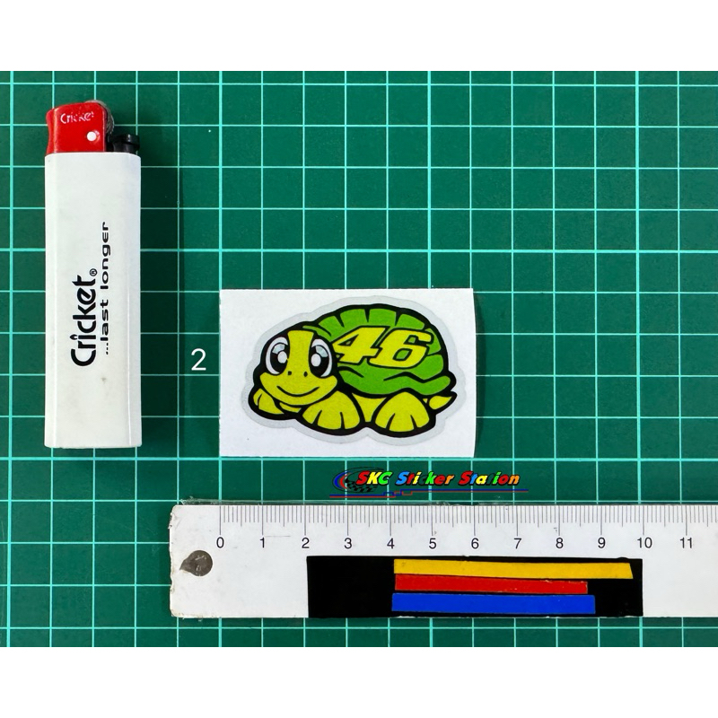 Lot Of 8 Valentino Rossi 'The Doctor' 46 Turtle Decal Stickers - Made In France
