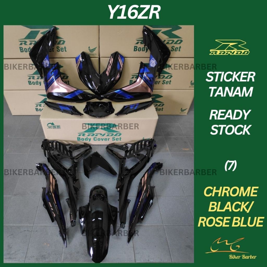 Rapido Cover Set Yamaha Y Zr Chrome Body Coverset Sticker Tanam Shopee Malaysia