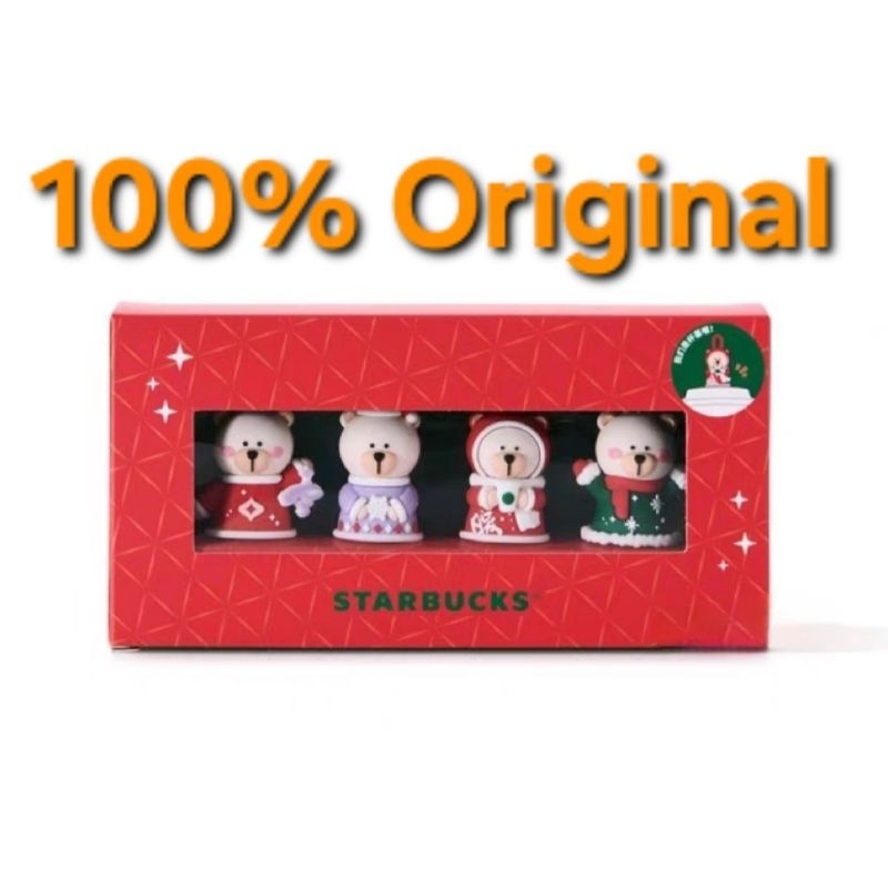 100% Original Starbucks Christmas / Holidays Cute Hot Cup Stopper ...