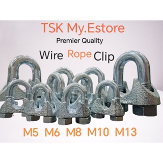 TSK.MyEstore} Wire Rope Clamp U-Bolt Premier Wire Rope Clip M5 - M13