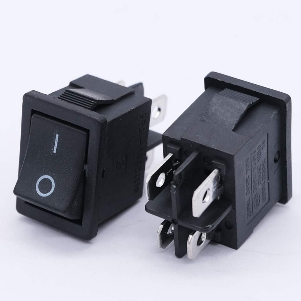 Square Rocker Toggle On Off Switch 12V DC / 6A 250V / 10A 125V Mini ...