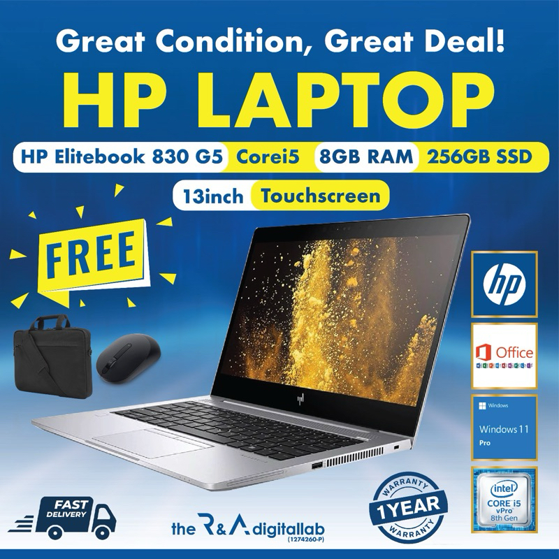 HP LAPTOP Elitebook 830 G5 Business Edition Laptop Used Perfect