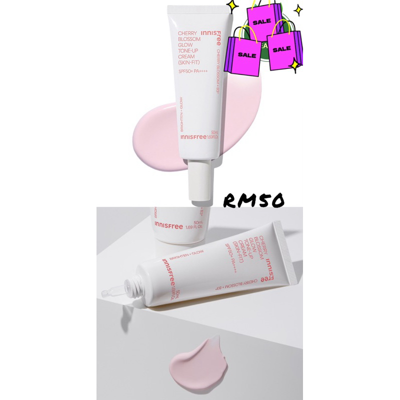 CLEAR STOCK !! ORIGINAL innisfree cherry blossom tone up cream Shopee
