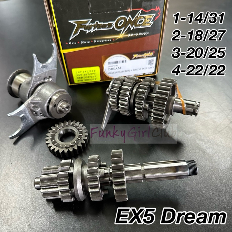 EX5 DREAM RACING GEAR BOX DRUM Transmission Gear Set FURIOUS ONCE
