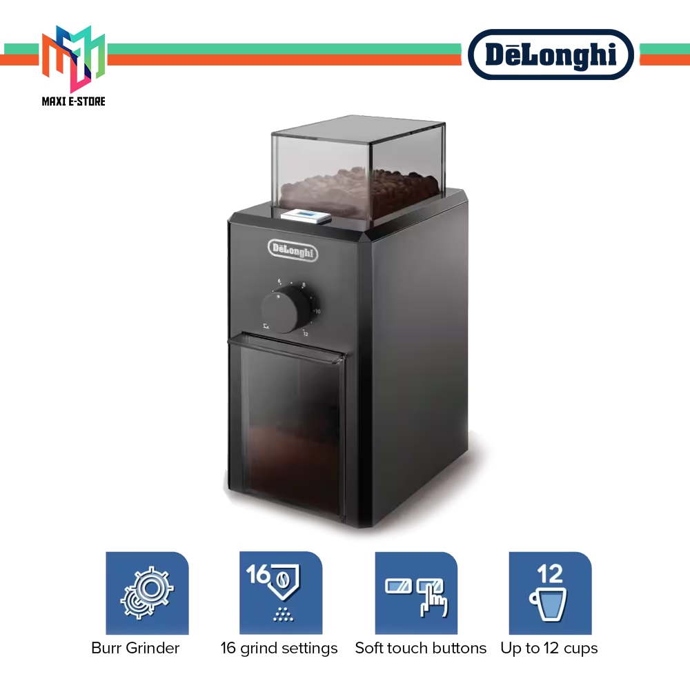 DeLonghi KG89 KG79 Burr Coffee Grinder Multiple Grind Settings