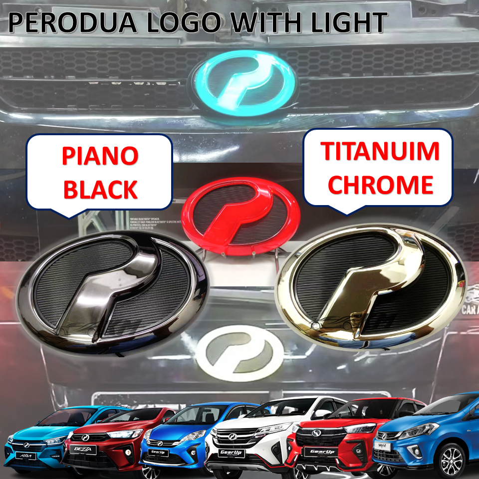 Perodua Myvi / Alza / Aruz / Axia / Ativa / Bezza Front Rear Logo ...