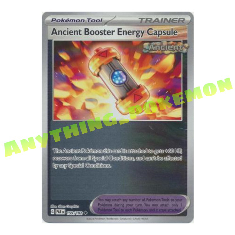 Pokemon Trainer Card - Ancient Booster Energy Capsule (159/182), (140/162)  - NORMAL/REVERSE HOLO/HOLO PROMO | Shopee Malaysia