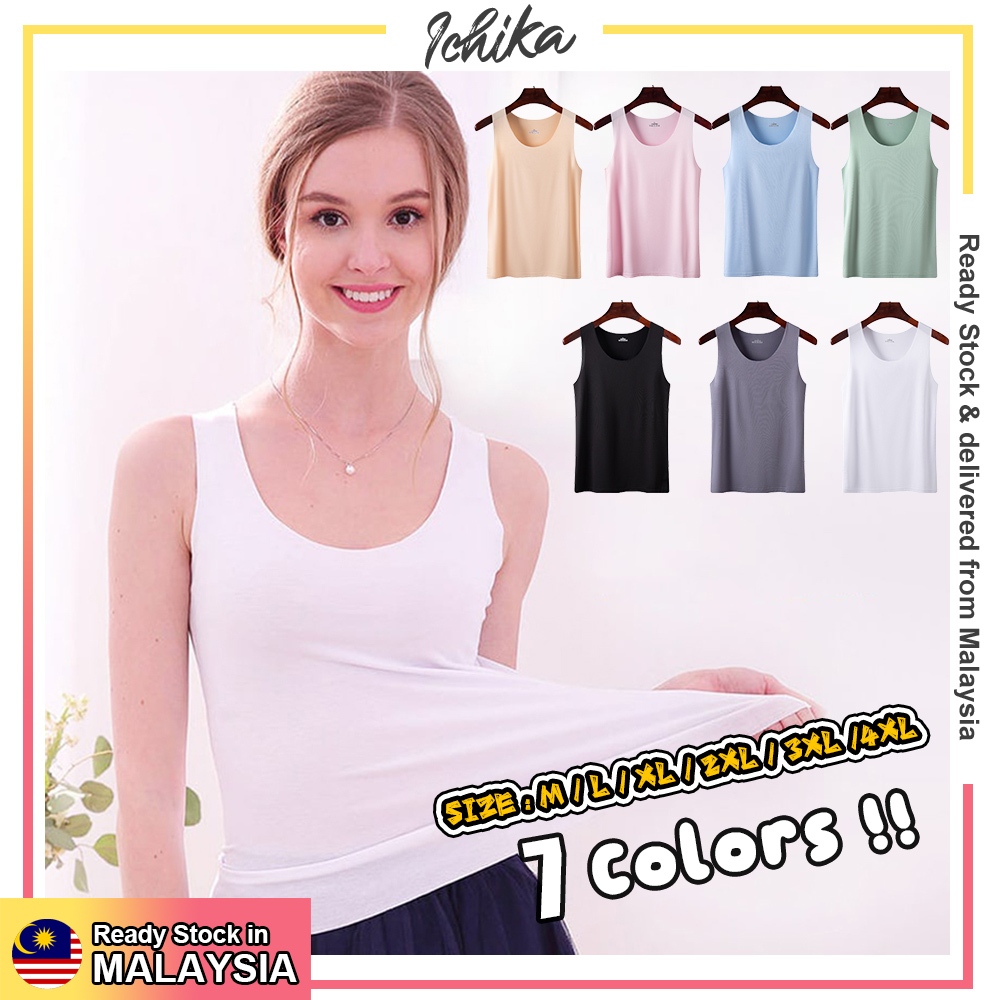[MYSIA READY STOCK][M-4XL][SACHI Women Singlet Camisole Inner Tank ...