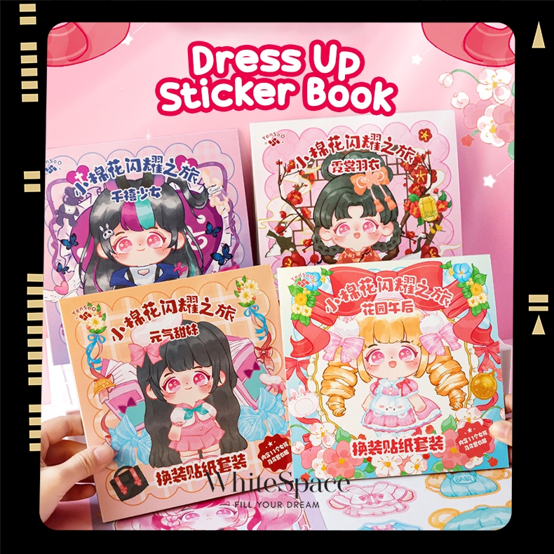 Dress up sticker clearance book