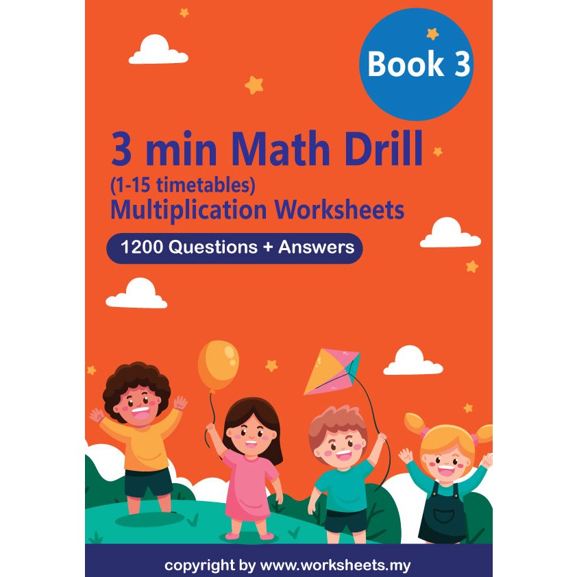 IGCSE Math Worksheets Book 3 3 Min Math Drill Multiplication (115