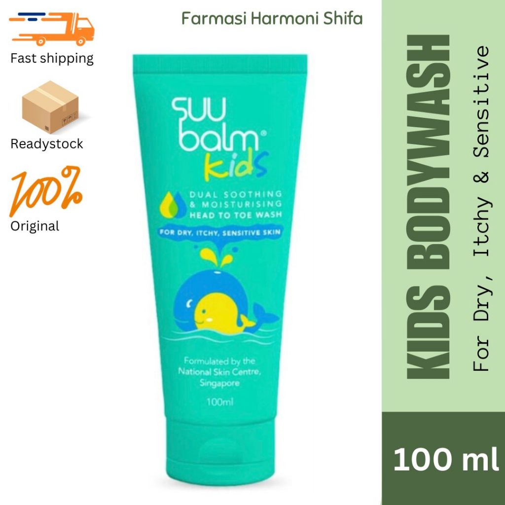 SUU BALM KIDS DUAL SOOTHING & MOISTURISING WASH 100ML/420ML (EXP 2025/