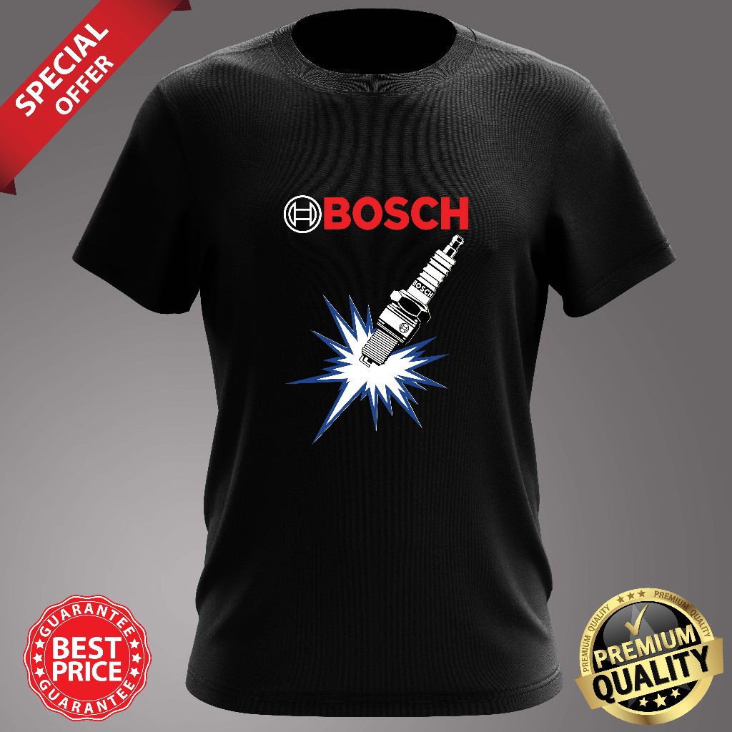 BAJU VINTAGE BOSCH SPARK PLUG ROUND NECK T SHIRT Shopee Malaysia