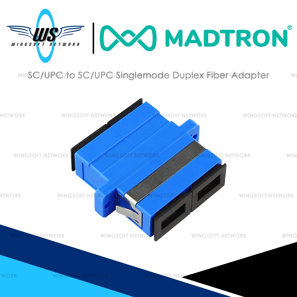 𝗠𝗔𝗗𝗧𝗥𝗢𝗡® SC/UPC to SC/UPC Singlemode Duplex Fiber Adapter | Shopee Malaysia