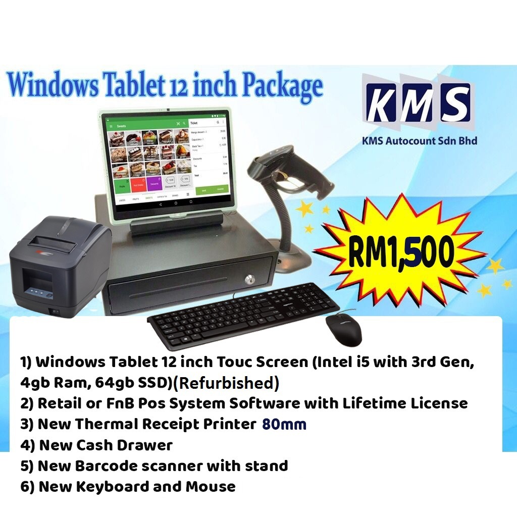 Mesin Cashier Pos system Windows All in One Single Touch screen ...