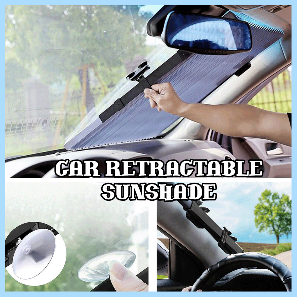 [MY] Car Retractable Sunshade/ Car Foldable Sunshade/ Sunproof